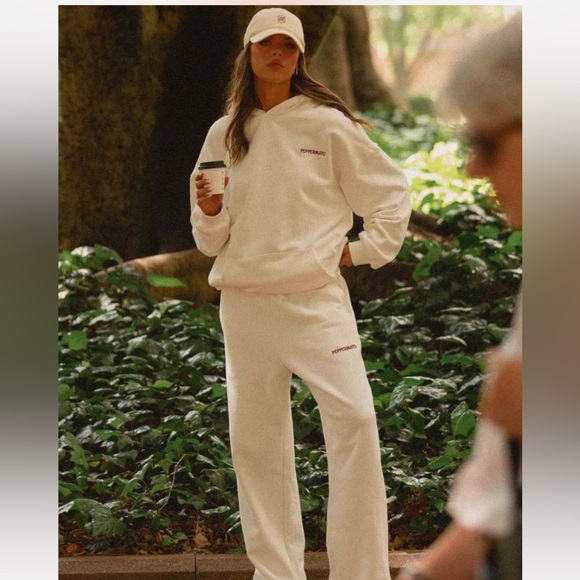 Peppermayo Exclusive Signature Oversized Hoodie In Ivory. - Picture 7 of 8